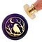 Crow Wax Seal Stamp Halloween Raven Sealing Wax Stamps Moon Vintage 30mm Removable Brass Head Sealing Stamp with Wooden Handle for Wedding Invitations Envelope Wrap